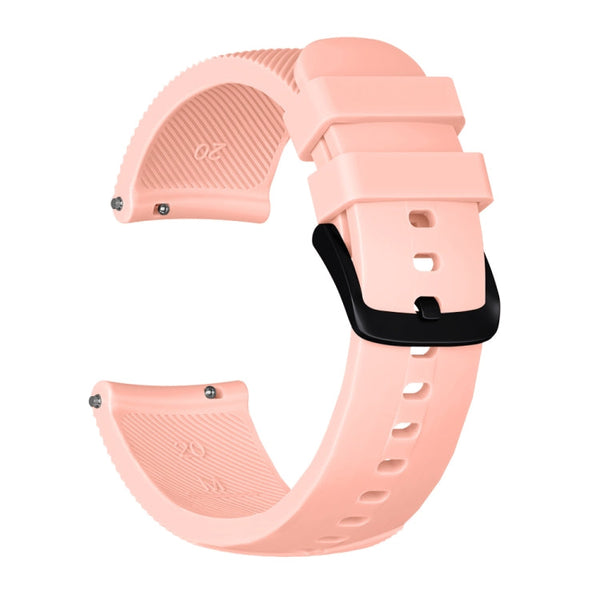 Crazy Horse Texture Silicone Watch Band for Huami Amazfit Bip Lite Version 20mm (Light Pink)