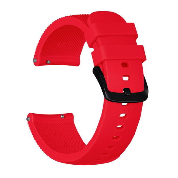 Crazy Horse Texture Silicone Watch Band for Huami Amazfit Bip Lite Version 20mm (Red)