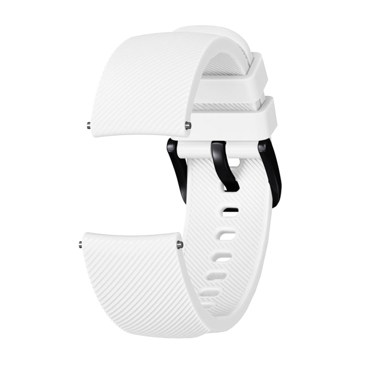 Crazy Horse Texture Silicone Watch Band for Huami Amazfit Bip Lite Version 20mm (White)