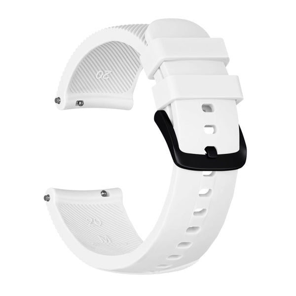 Crazy Horse Texture Silicone Watch Band for Huami Amazfit Bip Lite Version 20mm (White)