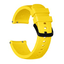Crazy Horse Texture Silicone Watch Band for Huami Amazfit Bip Lite Version 20mm (Yellow)
