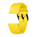 Crazy Horse Texture Silicone Watch Band for Huami Amazfit Bip Lite Version 20mm (Yellow)