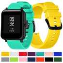 Crazy Horse Texture Silicone Watch Band for Huami Amazfit Bip Lite Version 20mm (Red)