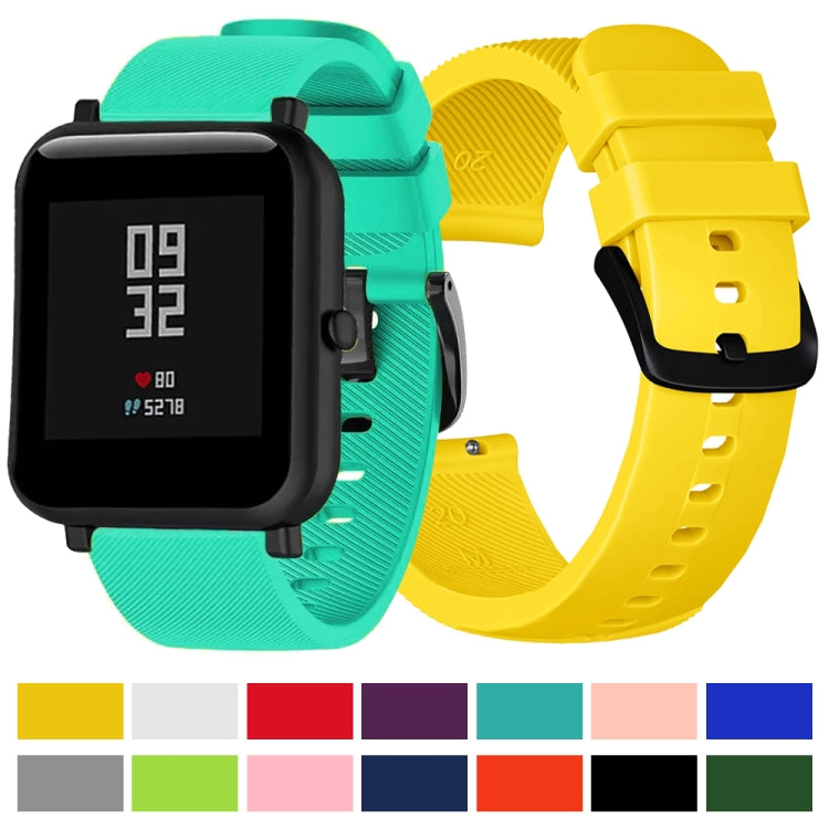 Crazy Horse Texture Silicone Watch Band for Huami Amazfit Bip Lite Version 20mm (Red)