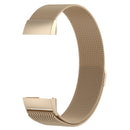 Stainless Steel Magnet Watch Band for FITBIT Charge 3, Size:Large, 217x18mm(Champagne Gold)
