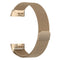 Stainless Steel Magnet Watch Band for FITBIT Charge 3, Size:Large, 217x18mm(Champagne Gold)