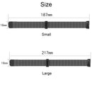 Stainless Steel Magnet Watch Band for FITBIT Charge 3, Size:Large, 217x18mm(Dark Purple)