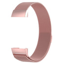 Stainless Steel Magnet Watch Band for FITBIT Charge 3, Size:Large, 217x18mm(Pink)