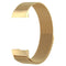 Stainless Steel Magnet Watch Band for FITBIT Charge 3, Size:Large, 217x18mm(Gold)