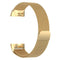 Stainless Steel Magnet Watch Band for FITBIT Charge 3, Size:Large, 217x18mm(Gold)