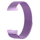 Stainless Steel Magnet Watch Band for FITBIT Charge 3, Size:Large, 217x18mm(Light Purple)