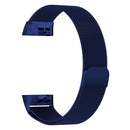 Stainless Steel Magnet Watch Band for FITBIT Charge 3, Size:Large, 217x18mm(Blue)
