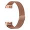 Stainless Steel Magnet Watch Band for FITBIT Charge 3, Size:Large, 217x18mm(Rose Gold)