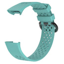 Square Hole Adjustable Sport Watch Band for FITBIT Charge 3(Tiffany Blue)