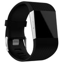 Rhombus Texture Adjustable Sport Watch Band for FITBIT Surge(Black)