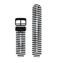 Silicone Sport Watch Band for Garmin Forerunner 235(Black White)