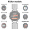 Two-colour Silicone Sport Watch Band for Garmin Forerunner 230 / 235 / 620 / 630 / 735XT(Black Red)