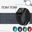 Silicone Sport Watch Band for TomTom 1 Series Runner / Cardio(Black)