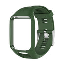 Silicone Sport Watch Band for Tomtom Runner 2/3 Series (Army Green)