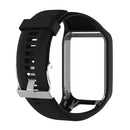 Silicone Sport Watch Band for Tomtom Runner 2/3 Series (Black)