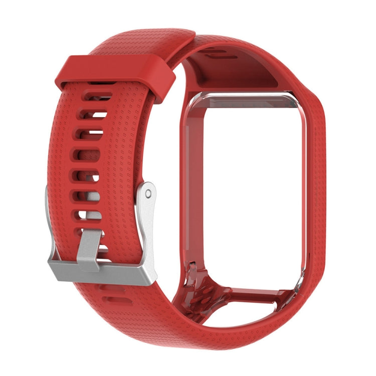 Silicone Sport Watch Band for Tomtom Runner 2/3 Series (Red)