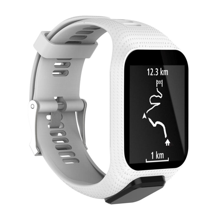 Silicone Sport Watch Band for Tomtom Runner 2/3 Series (White)