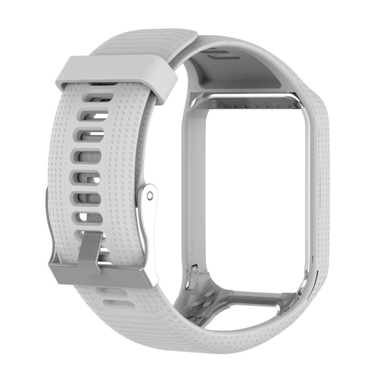 Silicone Sport Watch Band for Tomtom Runner 2/3 Series (White)