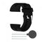 Silicone Sport Watch Band for POLAR V800 (Black)