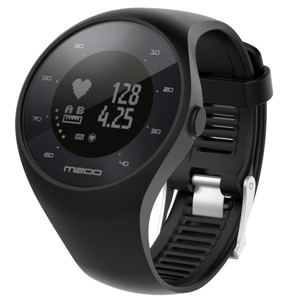 Silicone Sport Watch Band for POLAR M200 (Black)