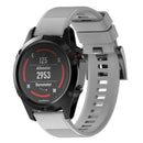 Quick Removable Silicone Watch Band for Fenix 5 22mm(Grey)