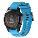 Quick Removable Silicone Watch Band for Fenix 5 22mm(Sky Blue)