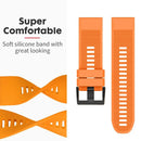 Quick Removable Silicone Watch Band for Fenix 5 22mm(Blue Green)