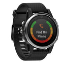 Quick Removable Silicone Watch Band for Fenix 5S 20mm(Black)