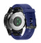 Quick Removable Silicone Watch Band for Fenix 5S 20mm(Dark Blue)