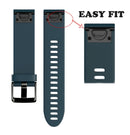 Quick Removable Silicone Watch Band for Fenix 5S 20mm(Navy Blue)
