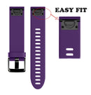 Quick Removable Silicone Watch Band for Fenix 5S 20mm(Purple)