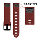 Quick Removable Silicone Watch Band for Fenix 5S 20mm(Red)