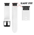Quick Removable Silicone Watch Band for Fenix 5S 20mm(White)