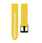 Quick Removable Silicone Watch Band for Fenix 5S 20mm(Yellow)