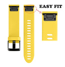 Quick Removable Silicone Watch Band for Fenix 5S 20mm(Yellow)