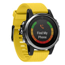 Quick Removable Silicone Watch Band for Fenix 5S 20mm(Yellow)