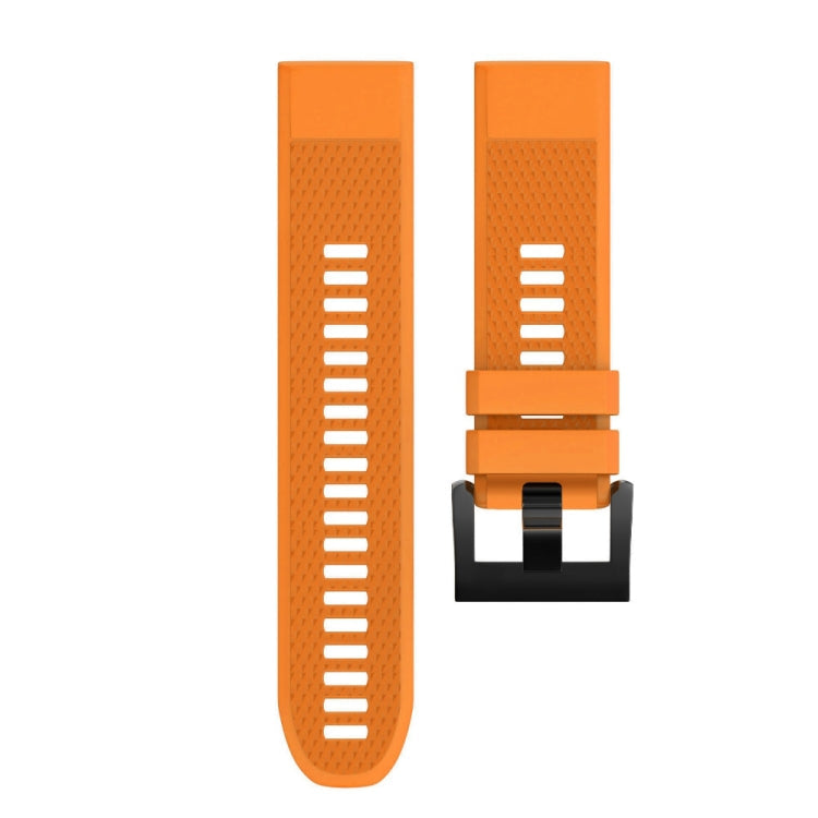 Quick Removable Silicone Watch Band for Fenix 5X 26mm(Orange)