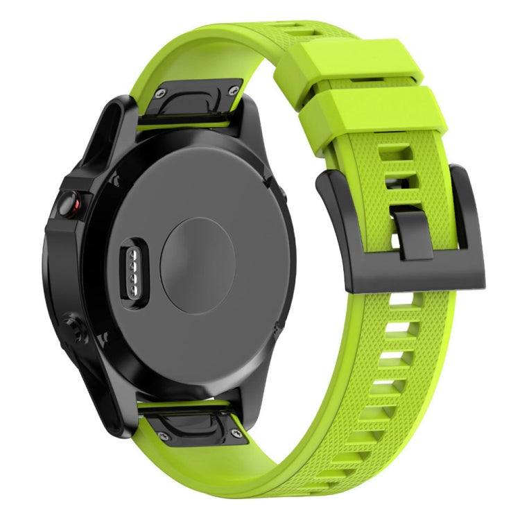 Quick Removable Silicone Watch Band for Fenix 5X 26mm(Green)