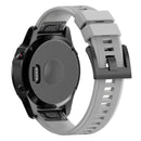 Quick Removable Silicone Watch Band for Fenix 5X 26mm(Grey)