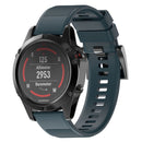 Quick Removable Silicone Watch Band for Fenix 5X 26mm(Navy Blue)