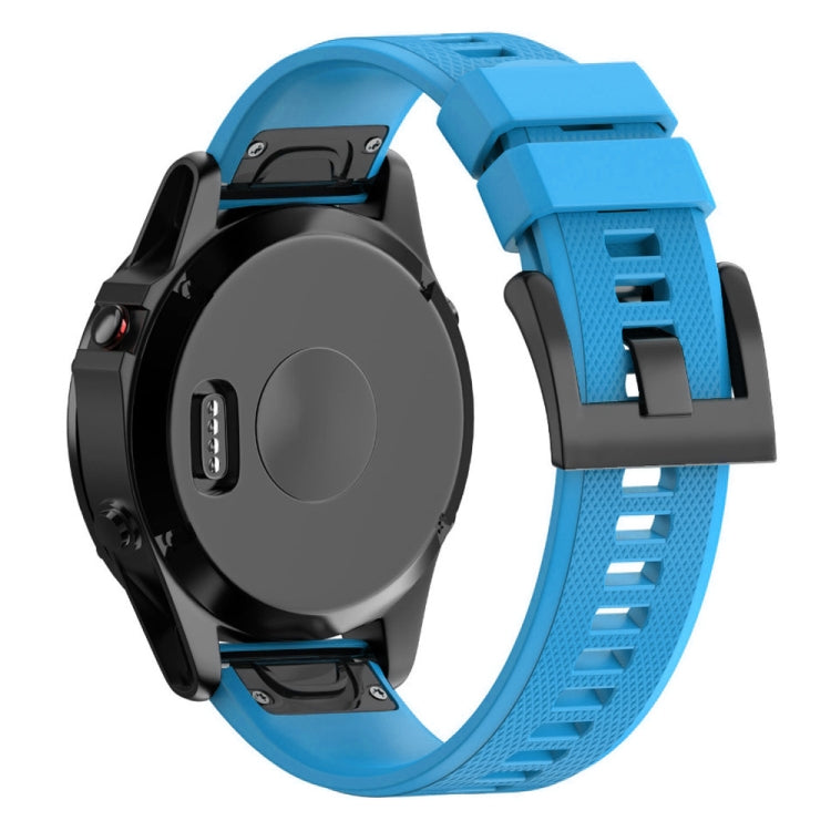 Quick Removable Silicone Watch Band for Fenix 5X 26mm(Sky Blue)