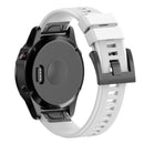 Quick Removable Silicone Watch Band for Fenix 5X 26mm(White)