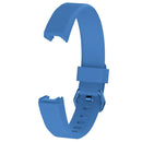 Solid Color Silicone Watch Band for FITBIT Alta / HR, Size: S(Turkish Blue)
