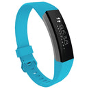 Solid Color Silicone Watch Band for FITBIT Alta / HR, Size: S(Sea Blue)