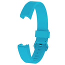 Solid Color Silicone Watch Band for FITBIT Alta / HR, Size: S(Sea Blue)